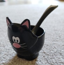 Joie Black Cat Egg Cup And