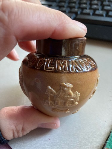 Colman mustard pot doulton - mustard,