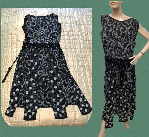 Vtg 1920s silk rayon - vtg, crepe