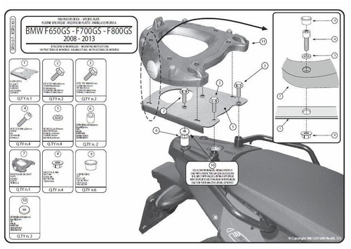 Givi monokey attachment rear - givi,