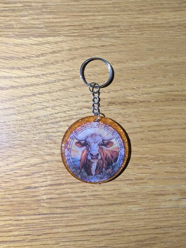 Highland cattle keychain - highland,