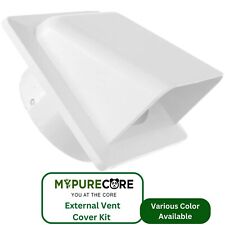 External Vent Cover Kit – Hooded Cowl with Backdraft Shutter | Stylish & Durable