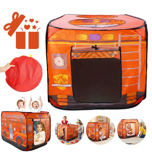 Car tent fire - truck, playhouse