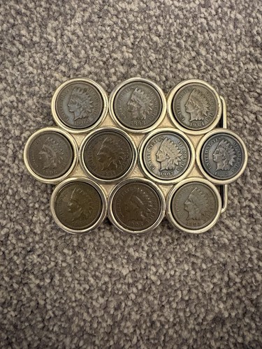 Vintage indian head - penny, belt