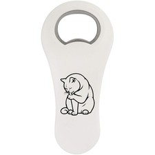 'British Shorthair Cat Licking Paw' Bottle Opener Fridge Magnet (BO00096848)