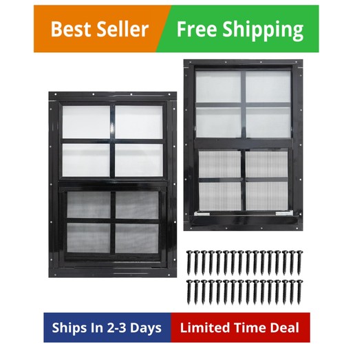 Pack shed windows with - 2, black