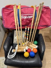 Forster Croquet Set & Carrying Bag Complete with Instructions VGC Vintage
