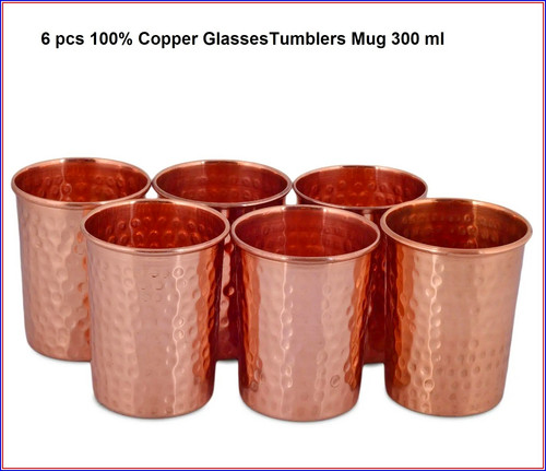 Pure copper drinking - x, glass