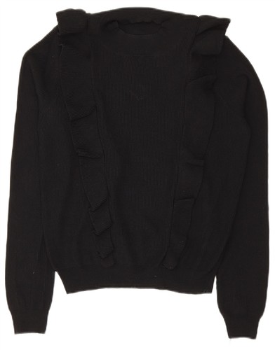 Zara womens ruffle front crew - zara,