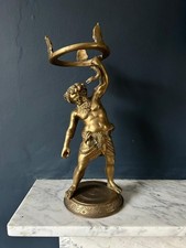 Grand Tour - Large Drunk Silenus Bacchus in Gilt Bronze - Italy 19th Century