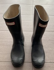 Hunter Original Gloss Short Rubber Wellington Boots Uk 6 Wellies in  Black