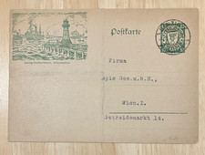Danzig 1927 Postal Card to Vienna - Toothbrush price enquiry -- 100% for charity
