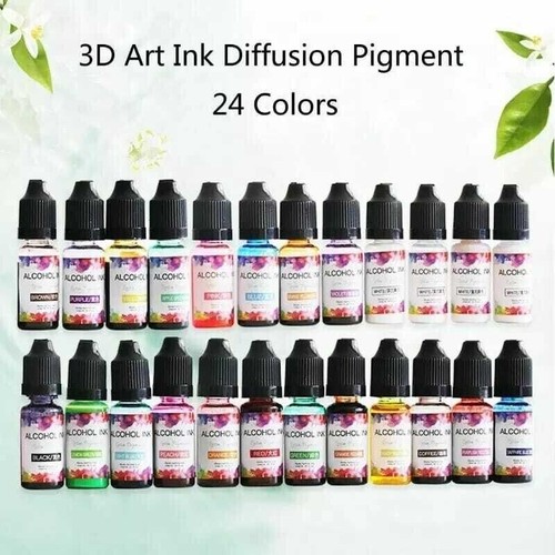 24pc kit alcohol ink diffusion - ink,