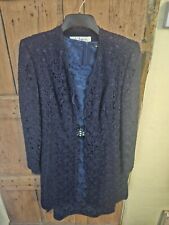 Women's Dark Navy Formal Outfit (Mother of the Bride, Evening wear) Dress & Coat