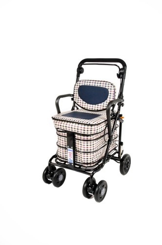 Shopping trolley with seat - shopping,