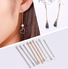 Metal Earring Link Connectors Bar Double Ended Jewellery Findings Fittings DIY