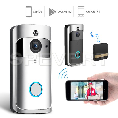 Wireless wifi video doorbell - wireless,