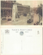 The Cenotaph and Whitehall London England Raphael Tuck Sons Monument Street
