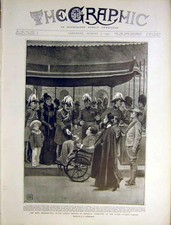 Original Old Antique Print