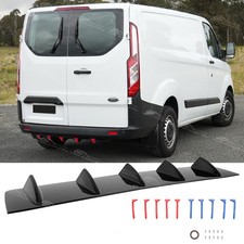 For Ford Transit Custom Black Rear Bumper Diffuser Spoiler Splitter Shark 5-Fins