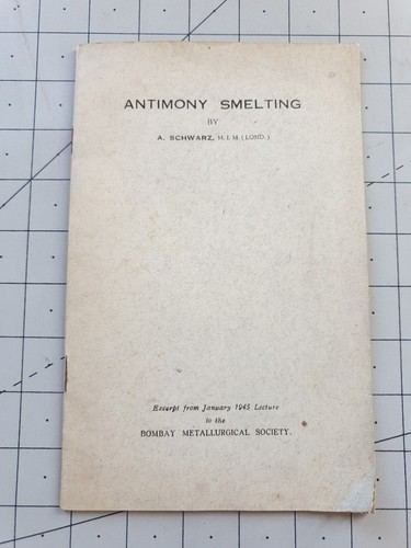Antimony smelting schwarz - antimony,