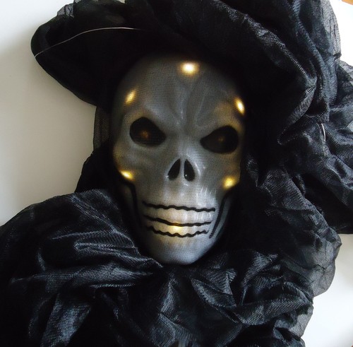 Halloween hanging skull ghost - halloween,