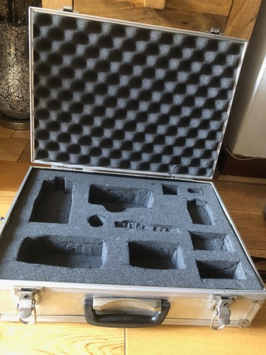 Silver aluminium camera