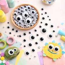 100-1000pcs Googly Eyes 6-20mm