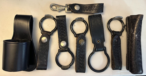 Lot vintage police baton - of,