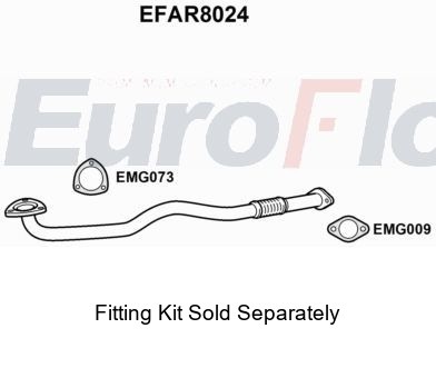 Pipe front exhaust system - pipe,