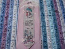 Cashs woven silk beatrix potter benjamin bunny bookmark new mint