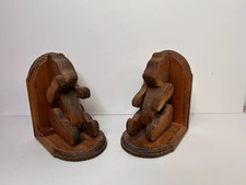 2 Vintage Wooden Teddy Bear