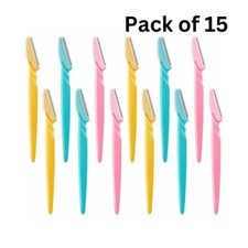 15 PCS Eyebrow Razors Facial Hair Remover Shaver Trimmer Shaper, Exfoliating.