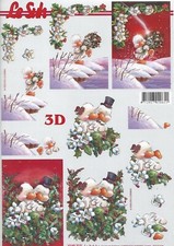Christmas theme decoupage - theme, a4