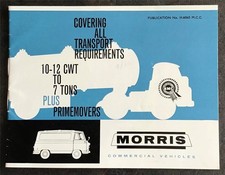 MORRIS Commercials Sales Brochure Sept 1960 #H.6060 J2 Van LD Prime Mover Truck