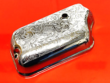 VESPA P125X P150X P200E CUSTOM HAND ENGRAVED CHROME CARBURETOR BOX COVER