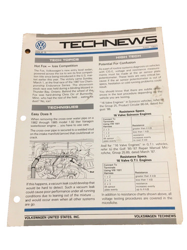 Volkswagen oem technews - volkswagen,