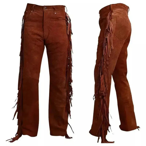 Men premium brown suede - premium,