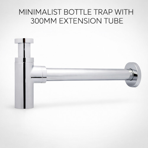 Chrome minimalist bottle trap - minimalist,