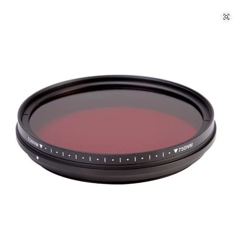Adjustable lens filter pass - ir,