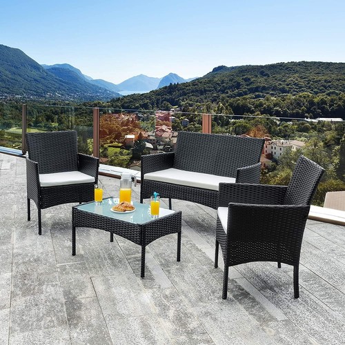 Rattan garden furniture set - furniture, 4