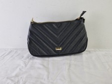 Russell & Bromley Women's Chevron Hand Bag Black Size: 11"x6.5" USED F2