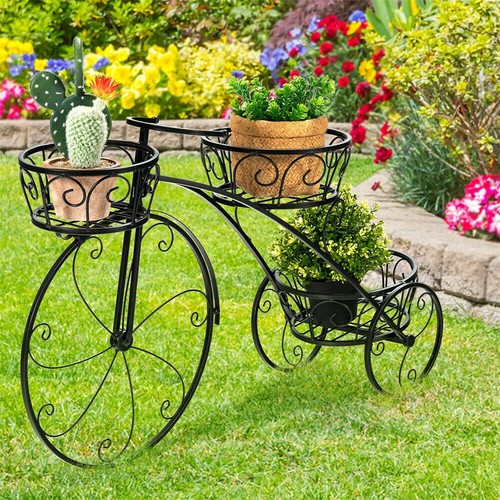 Bicycle planter metal plant - bicycle,