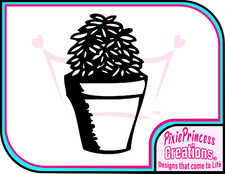 Flower C Plant Pot Vinyl