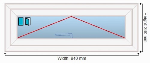 Window upvc double - double, glazed