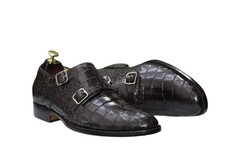 Handmade men black crocodile - men,