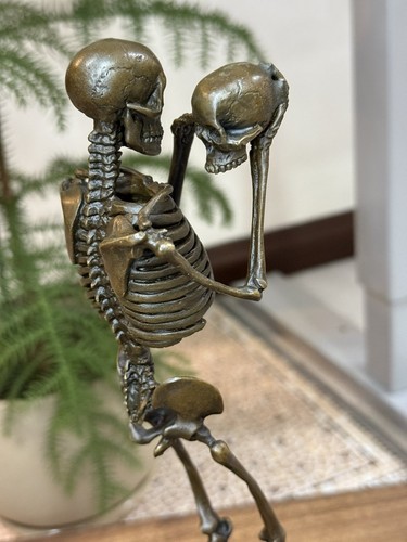 Statue memento mori bronze - memento,