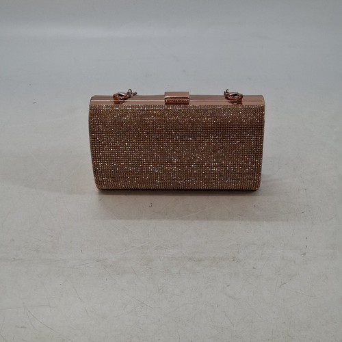Quiz rose gold - gold, clutch