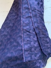 6 Metres Purple Art Deco? Design  Retro Fabric Curtains Mixed Fibres? X145cm