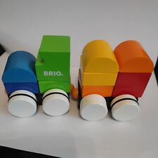 Brio 30245 Toddler Wooden Push Along Magnetic Stacking Train Toy Preschool Gift 